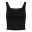 Pcnukisa cropped tank top  noos bc Black