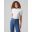 Vmkerry 2/4 o-neck top  vma jrs noos Bright white