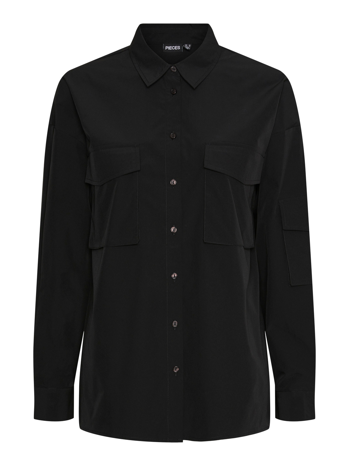 Pcdre ls loose shirt d2d Black