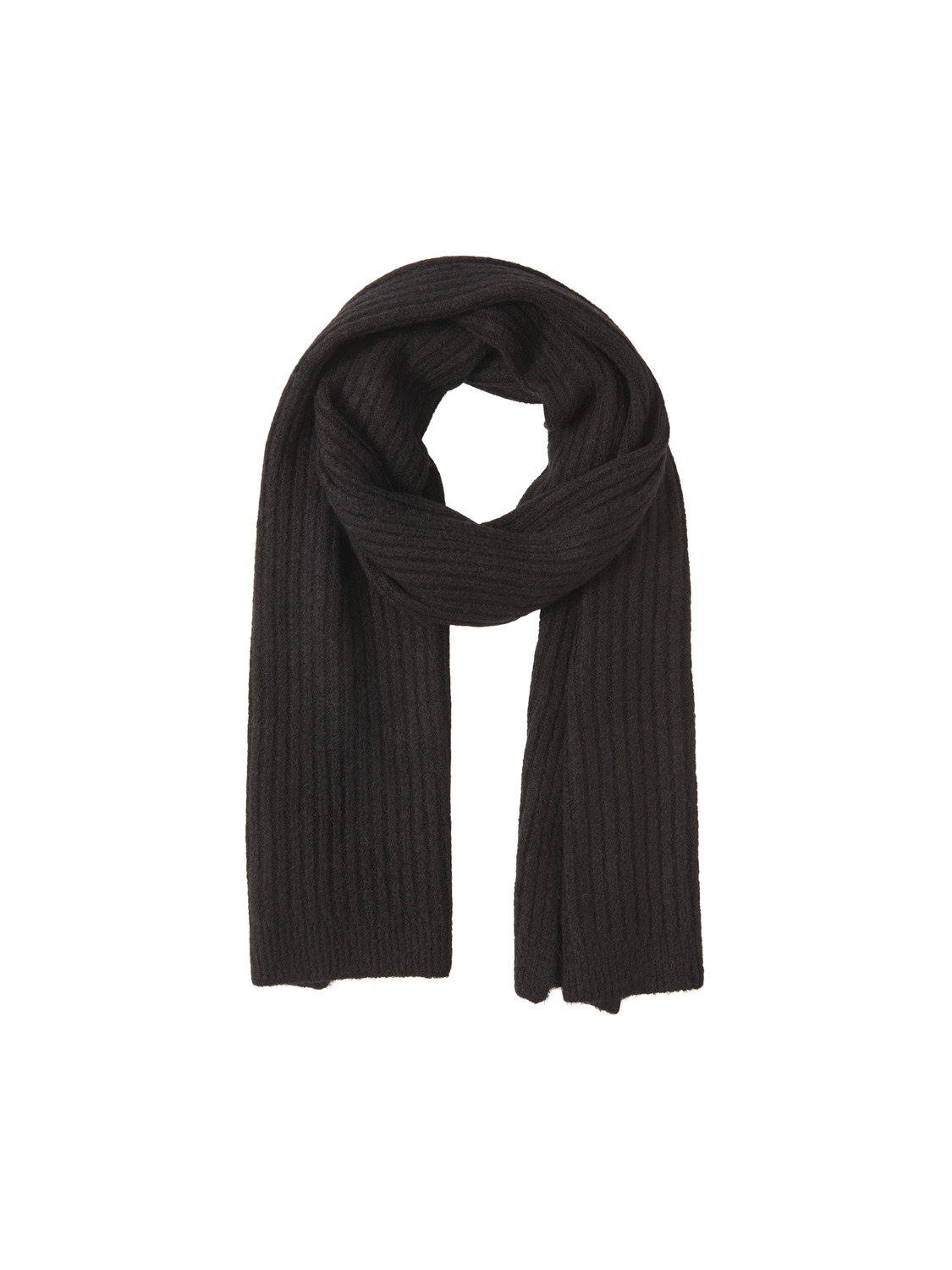 Pcjeslin wool long scarf noos bc Black