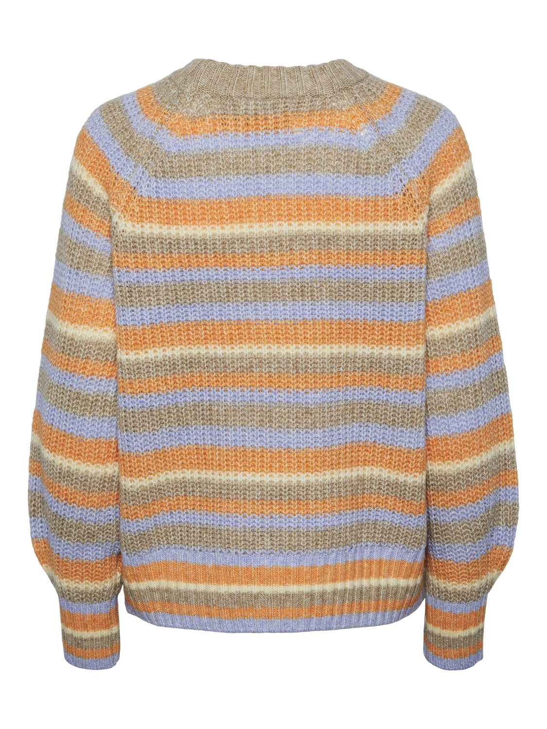 Pckatrini ls o-neck stripe knit kac camp Tangerine