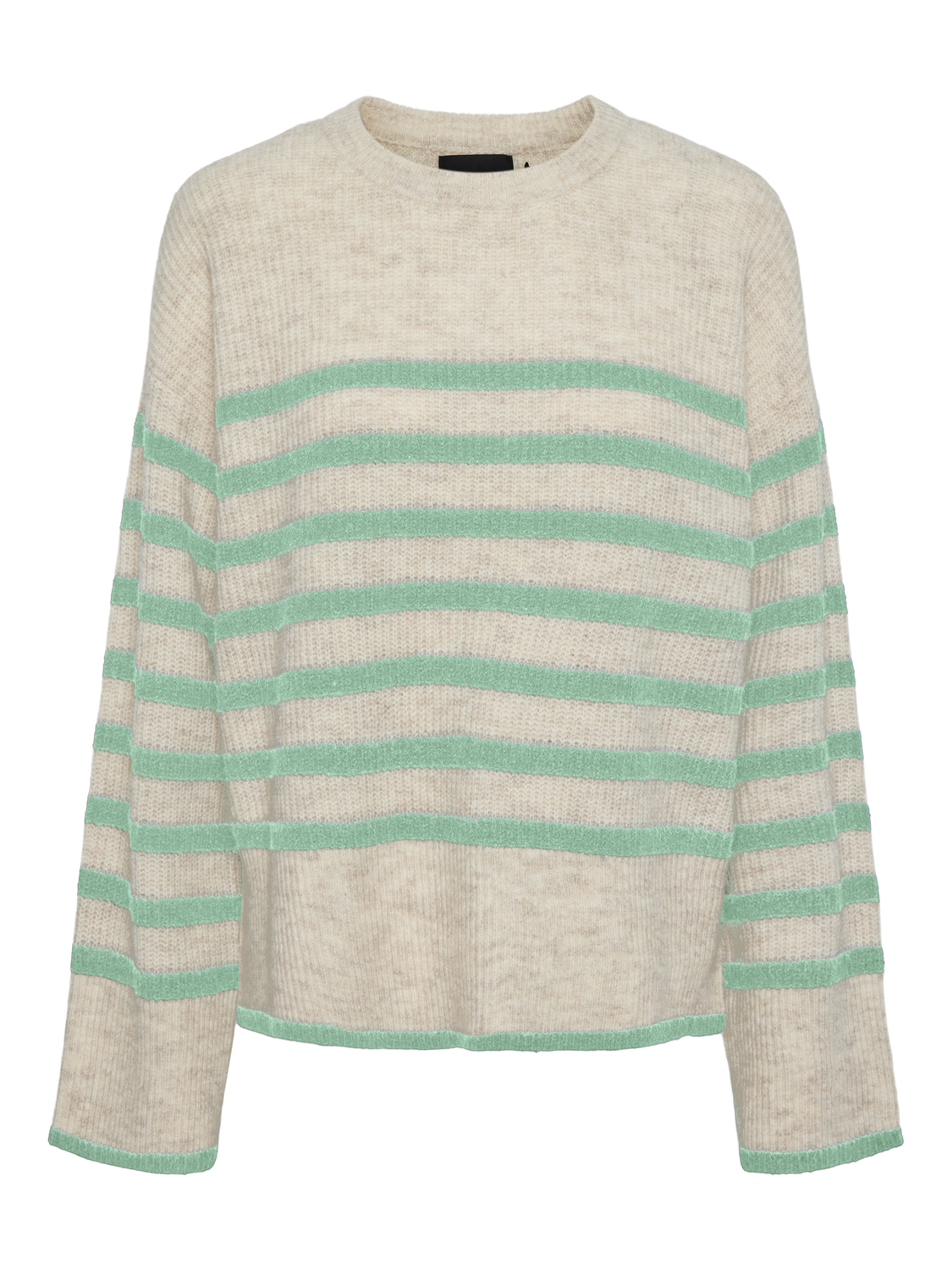 Pcline ls o-neck knit pwp bc Whitecap gray