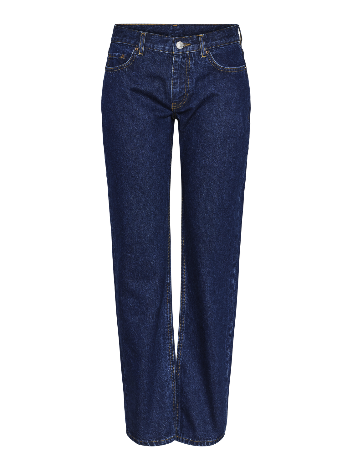 Pclolly low waist denim pants d2d Medium blue denim