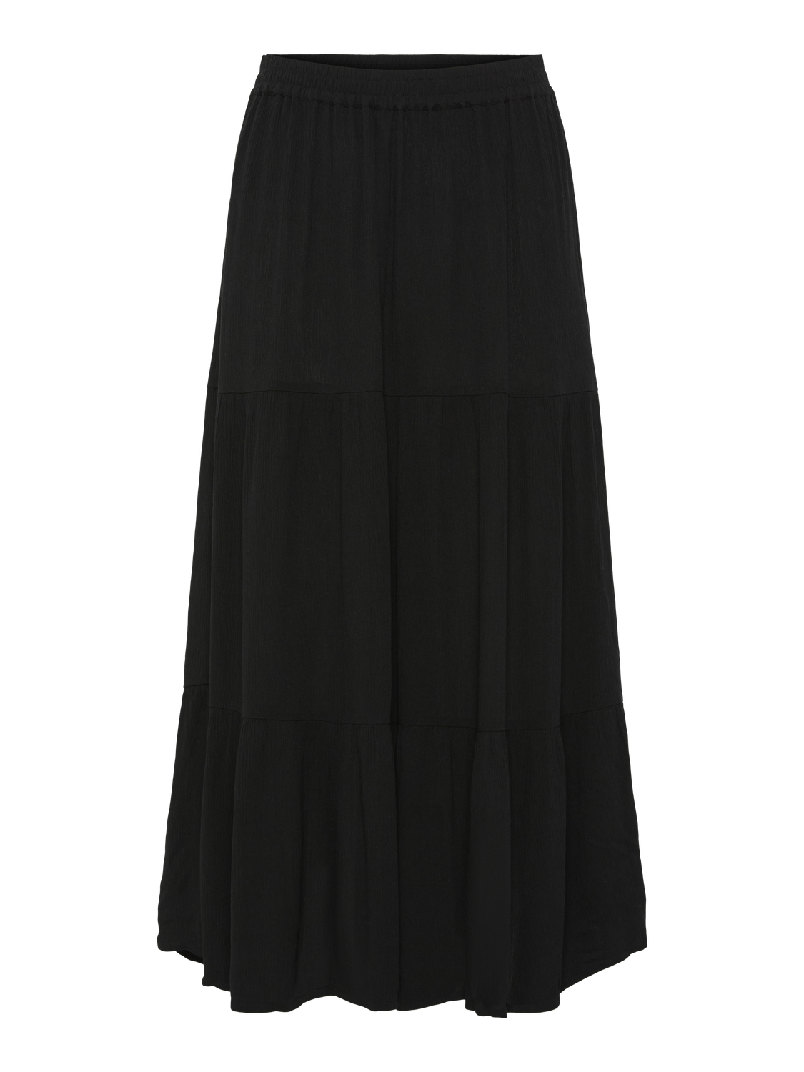 Pcmille mw midi skirt pwp mm bc Black