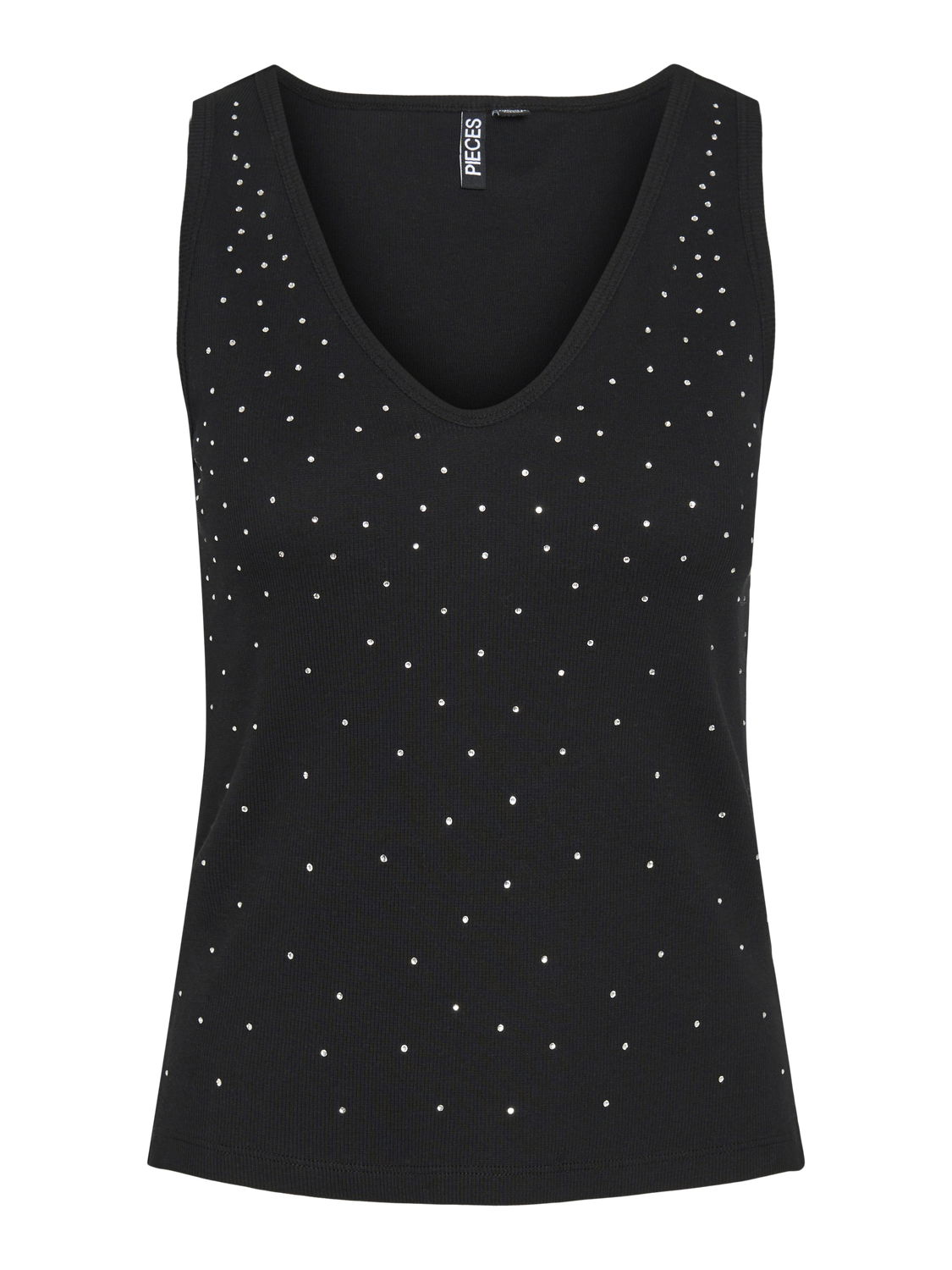 Pcnava sl rhinestone top d2d Black