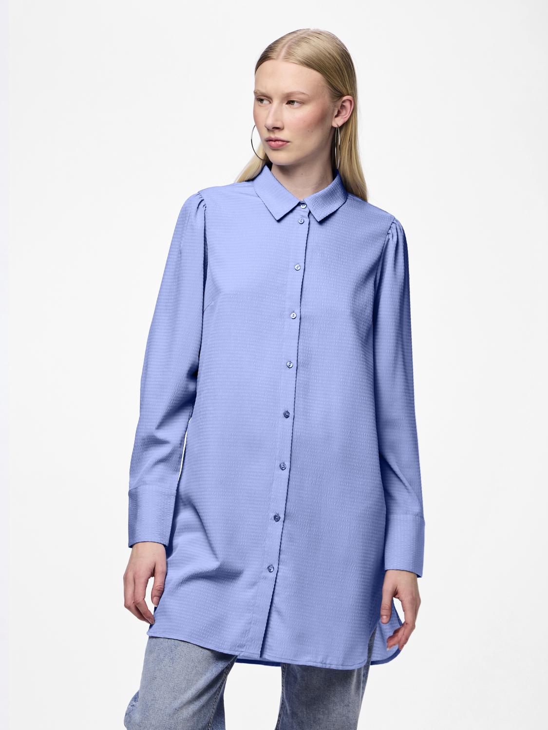 Pcsienna ls long shirt camp mm Hydrangea