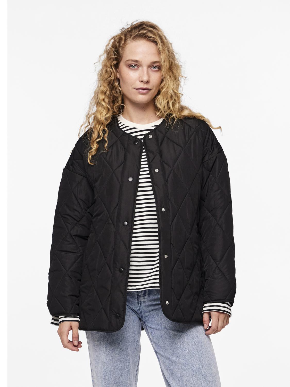 Pcstella quilted jacket noos bc Black