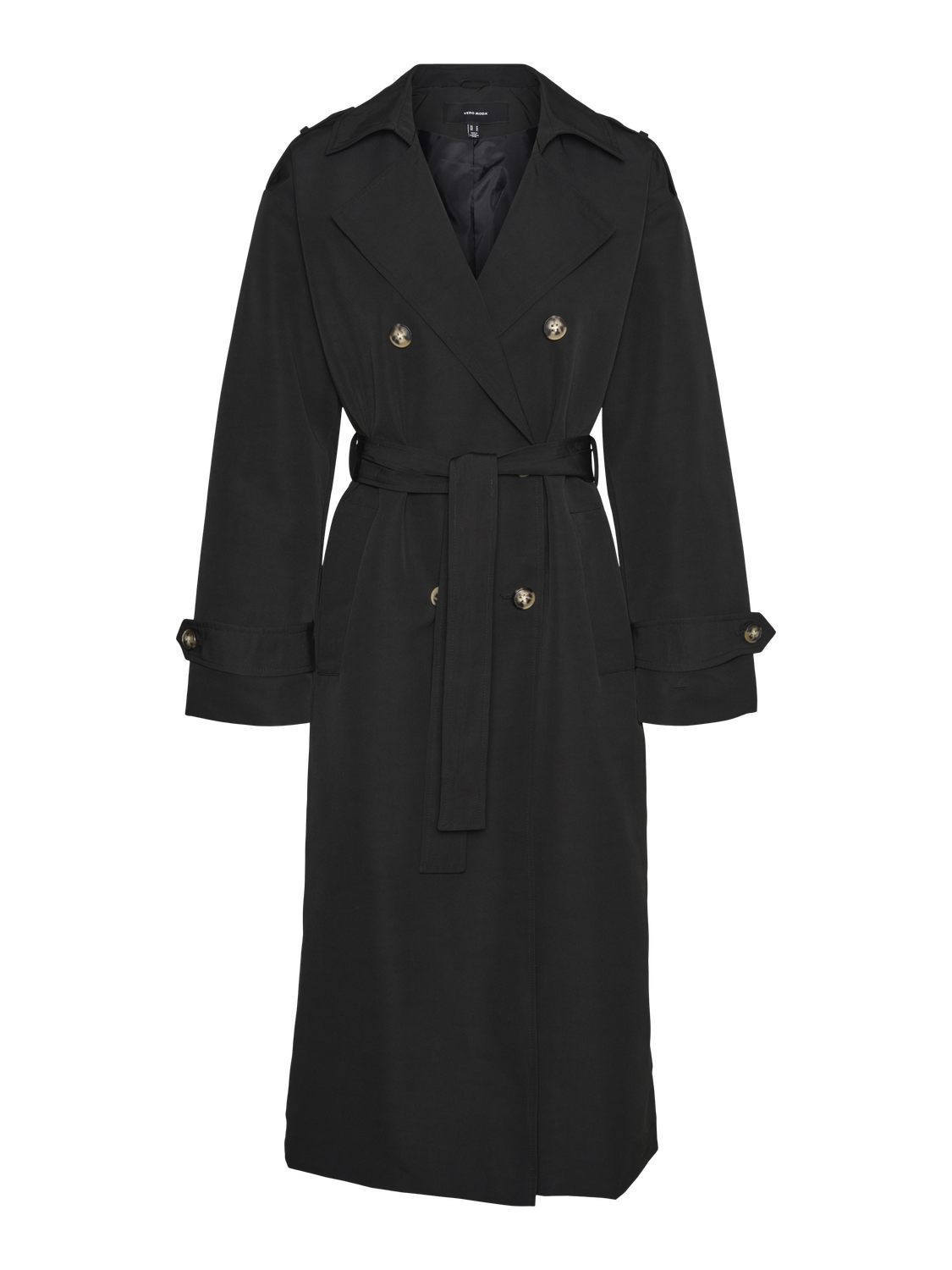 Vmchloe long trenchcoat ga noos Black