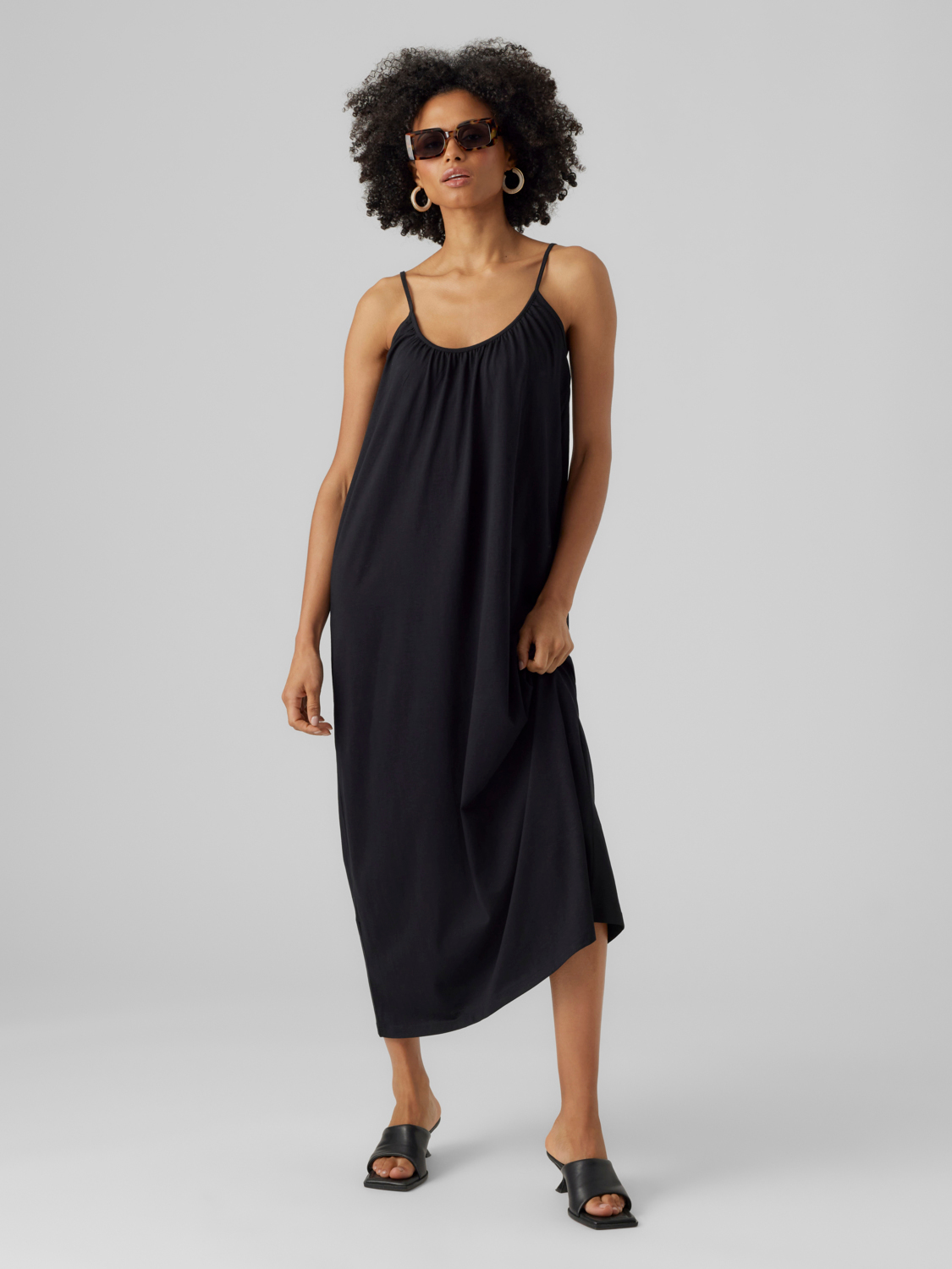 Vmluna singlet ankle dress noos Black