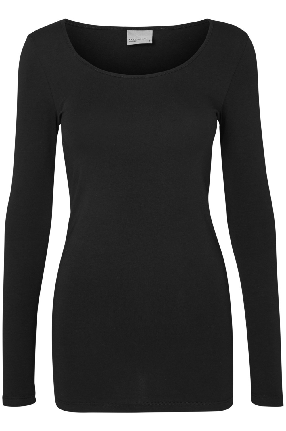 Vmmaxi my ls soft long u-neck ga noos Black