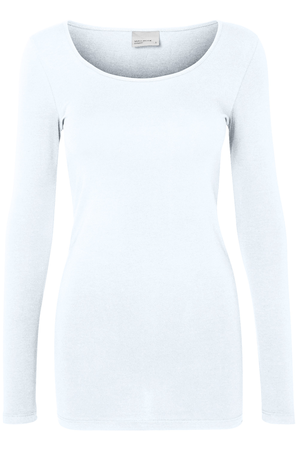 Vmmaxi my ls soft long u-neck ga noos Bright white