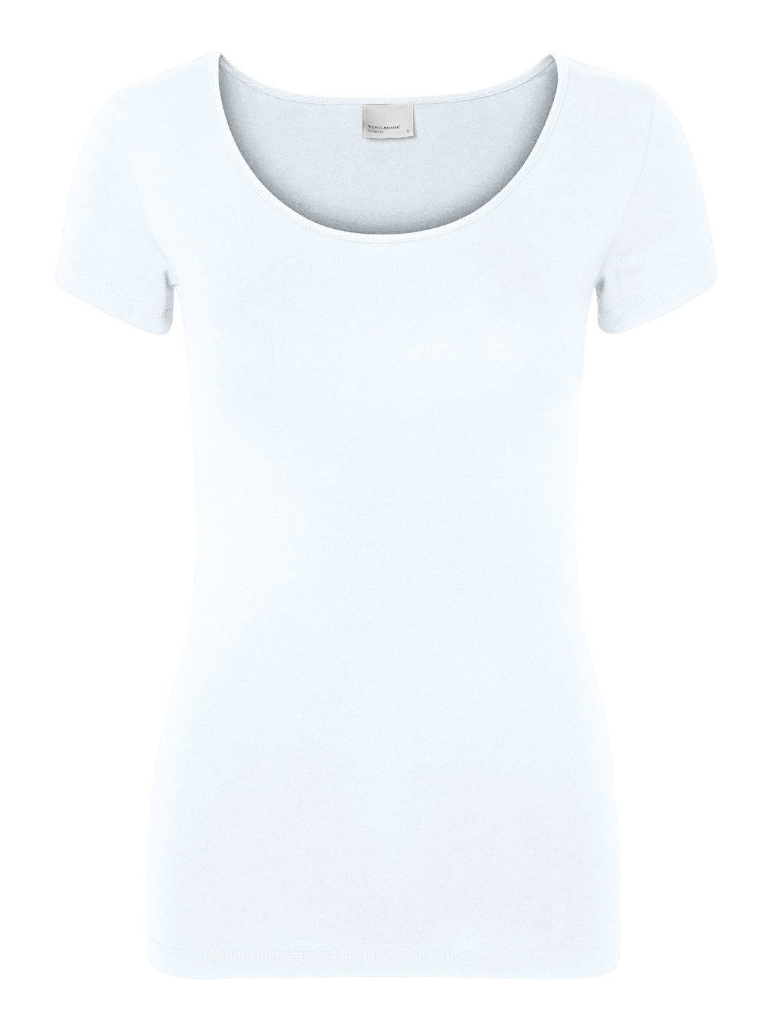 Vmmaxi my soft ss u-neck ga noos Bright white