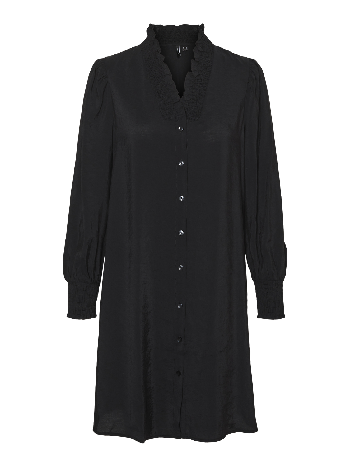 Vmqueeny l/s smock abk dress wvn exp ga Black