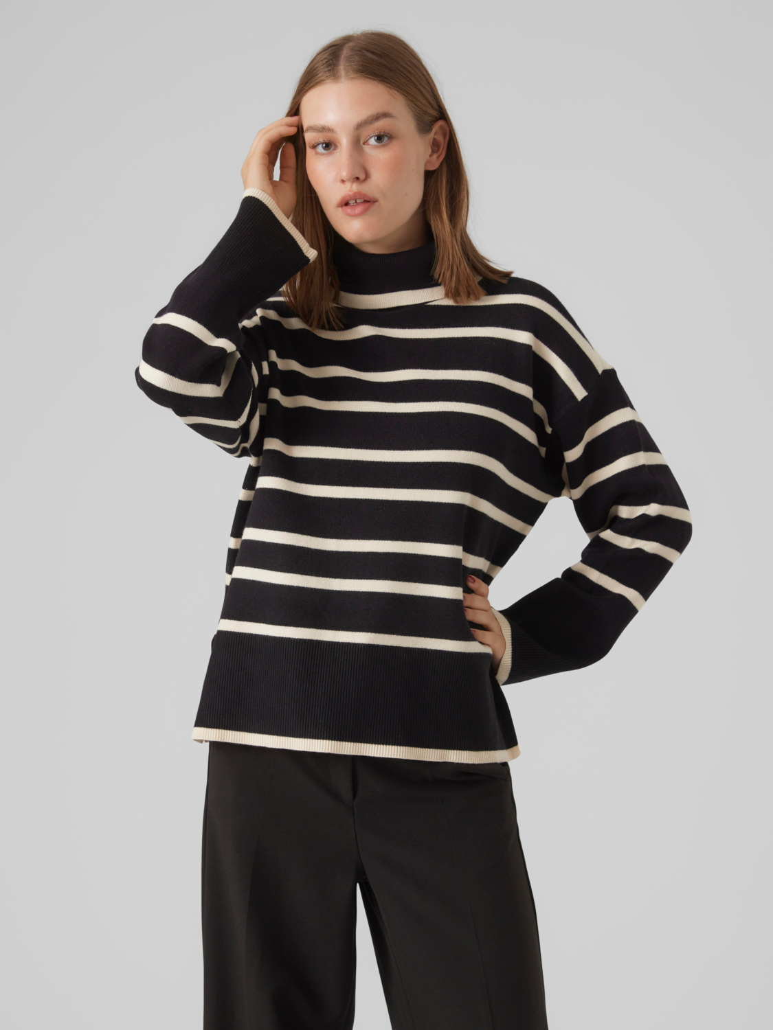 Vmsaba ls rollneck pullover ga noos Black