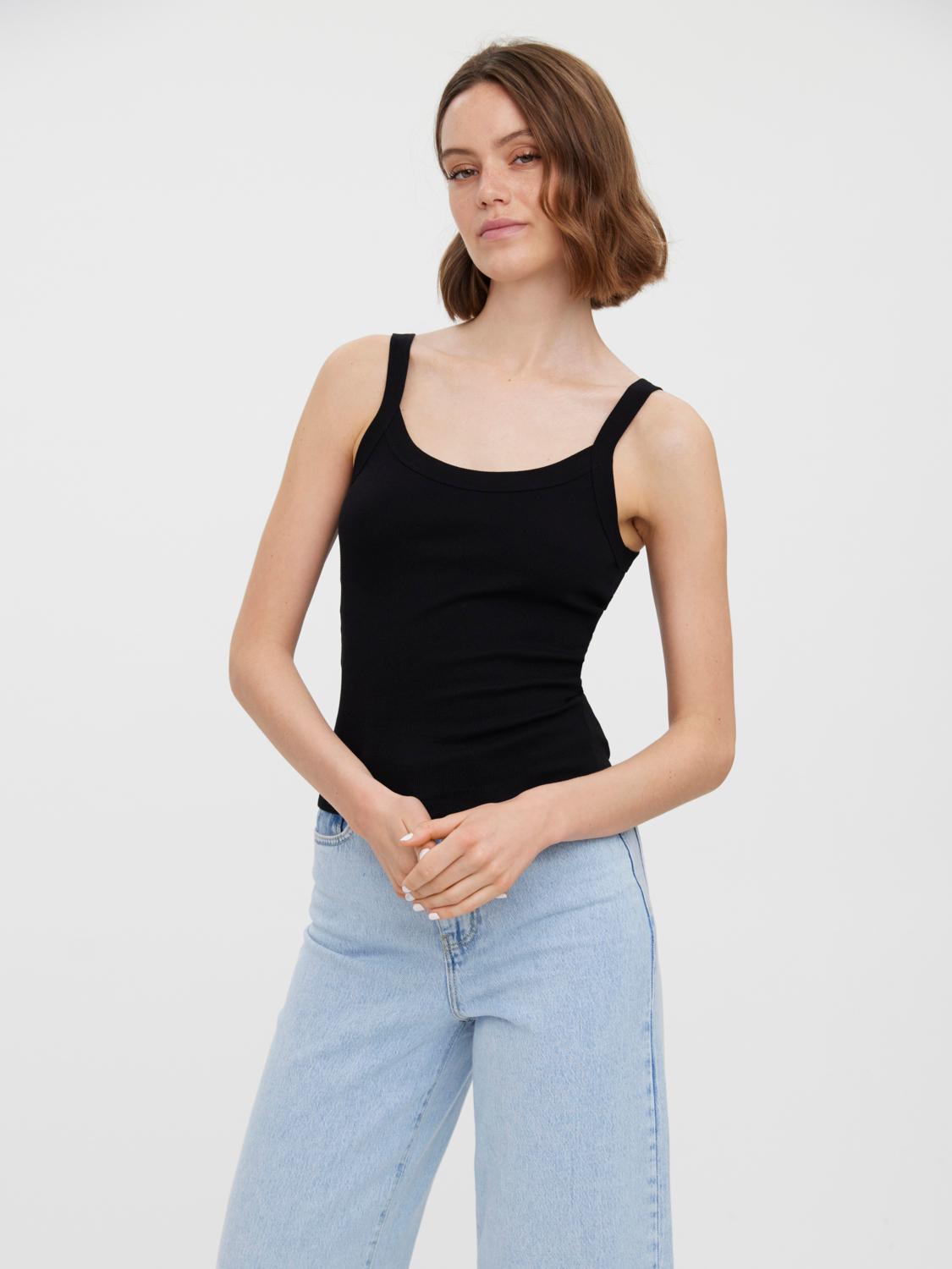 Vmsugar s/l rib top exp Black