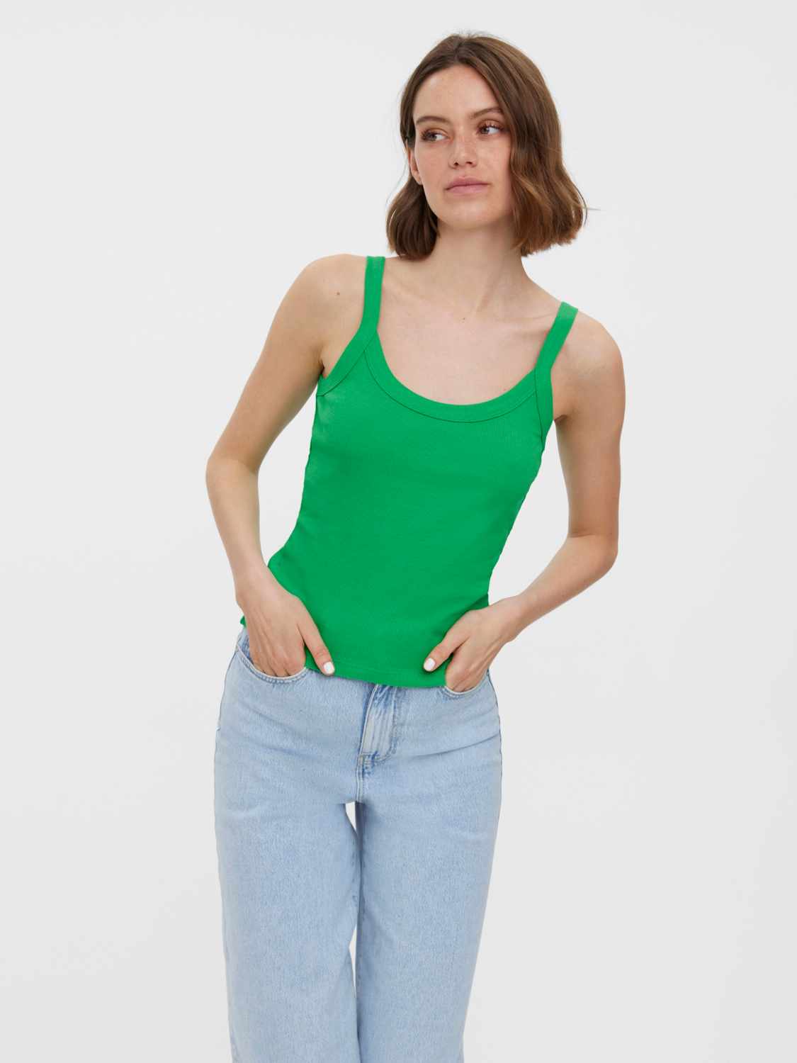 Vmsugar s/l rib top exp Bright green