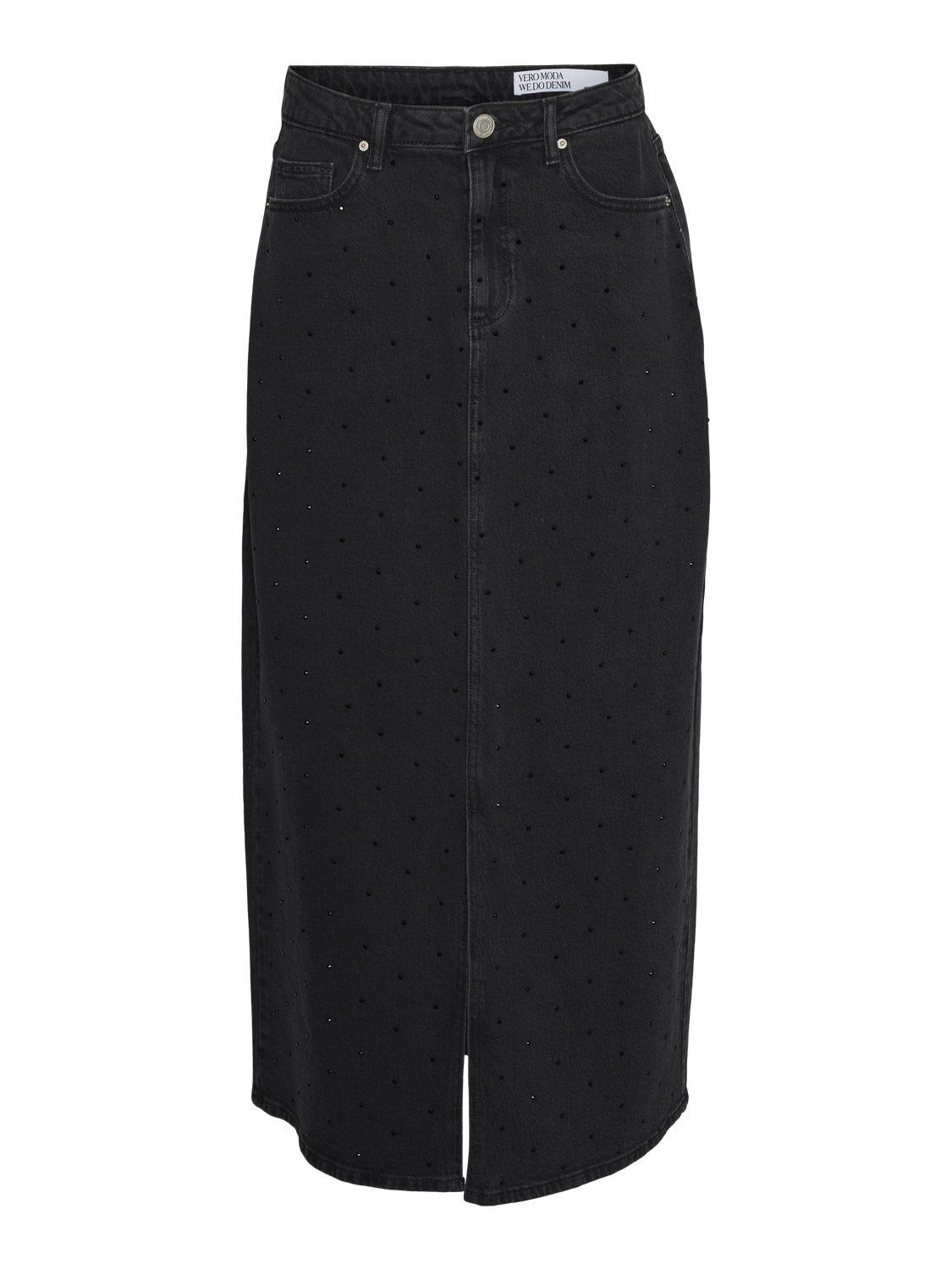 Vmtessa hr maxi dnm skirt rhines mix ga Black denim