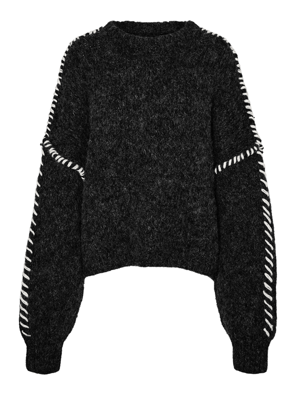 Vmzen ls o-neck pullover ga exp Black