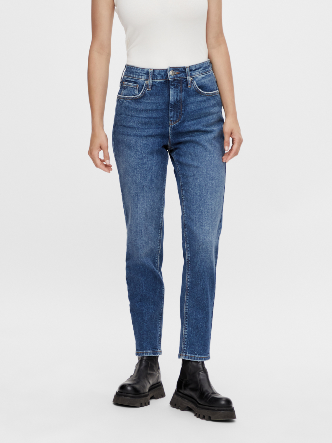 Yaszeo mw girlfriend ankle jeans - noos Dark blue denim