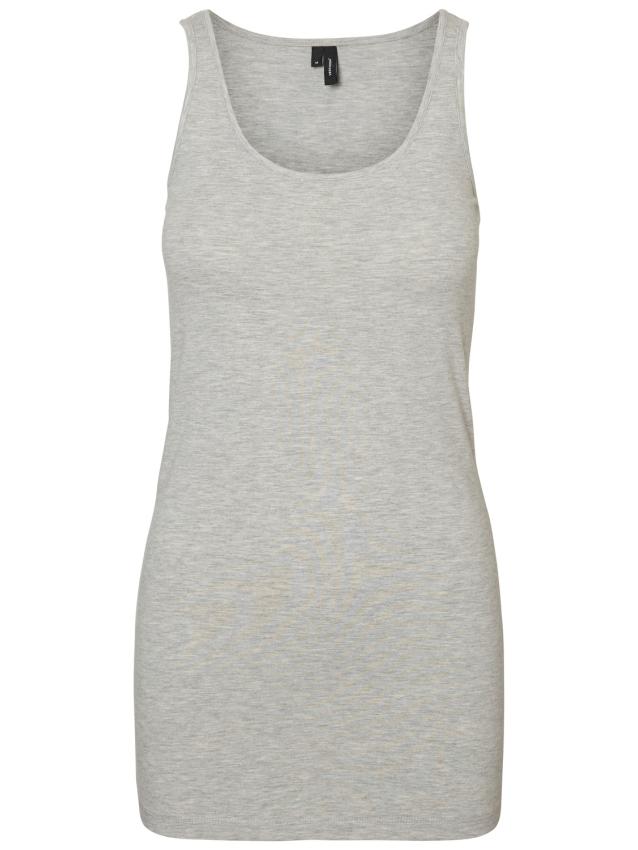 Vmmaxi my soft long tank top ga noos Light grey melange