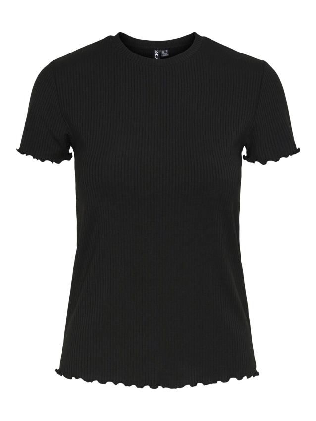 Pcnicca ss o-neck top noos Black