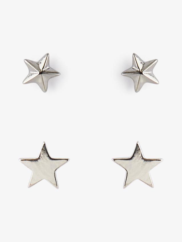 Pcstar earstud 2-pack d2d Silver colour