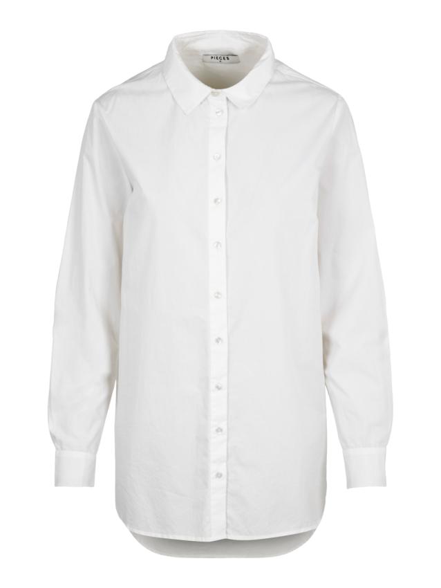 Pcriva ls shirt d2d Bright white