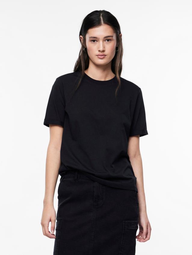 Pcria ss fold up solid tee noos bc Black