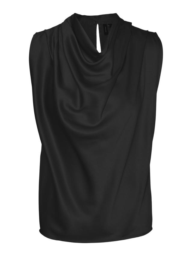 Vmessi sl cowl neck top wvn ga Black