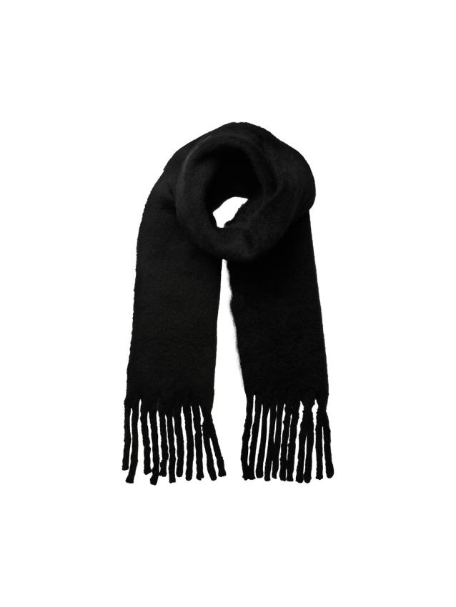 Pclysna long scarf kac pwp Black