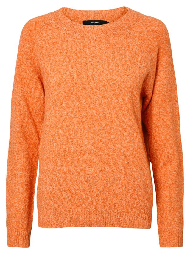 Vmdoffy ls o-neck blouse ga noos Orange pepper