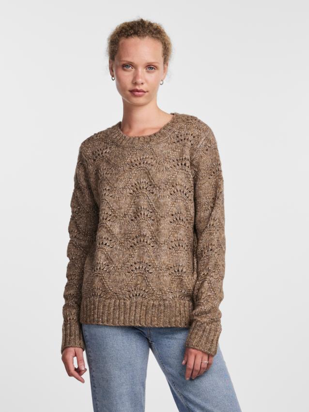 Pcbibbi ls o-neck knit noos bc Fossil