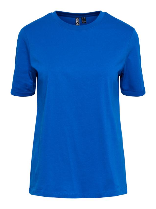 Pcria ss fold up solid tee noos bc Princess blue