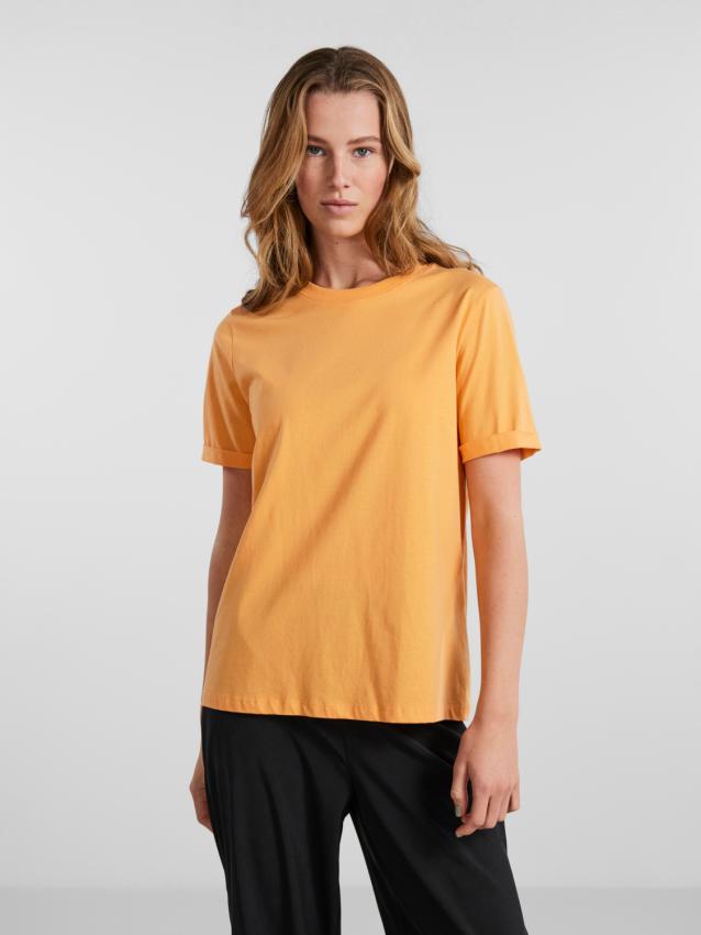 Pcria ss fold up solid tee noos bc Flax