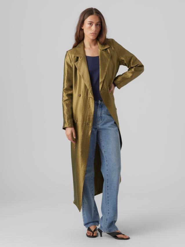 Vmmathilde ls long jacket d1 Martini olive