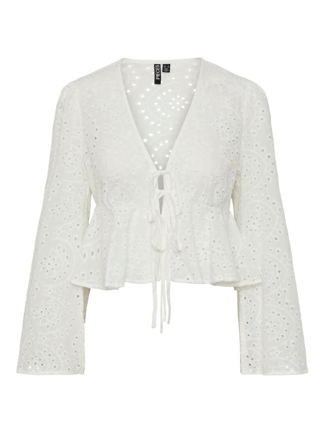 Pcdanni ls tie top d2d Bright white