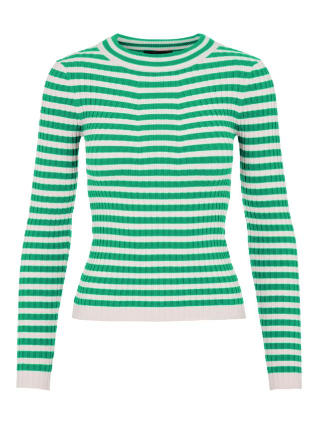 Pccrista ls o-neck knit noos bc Mint