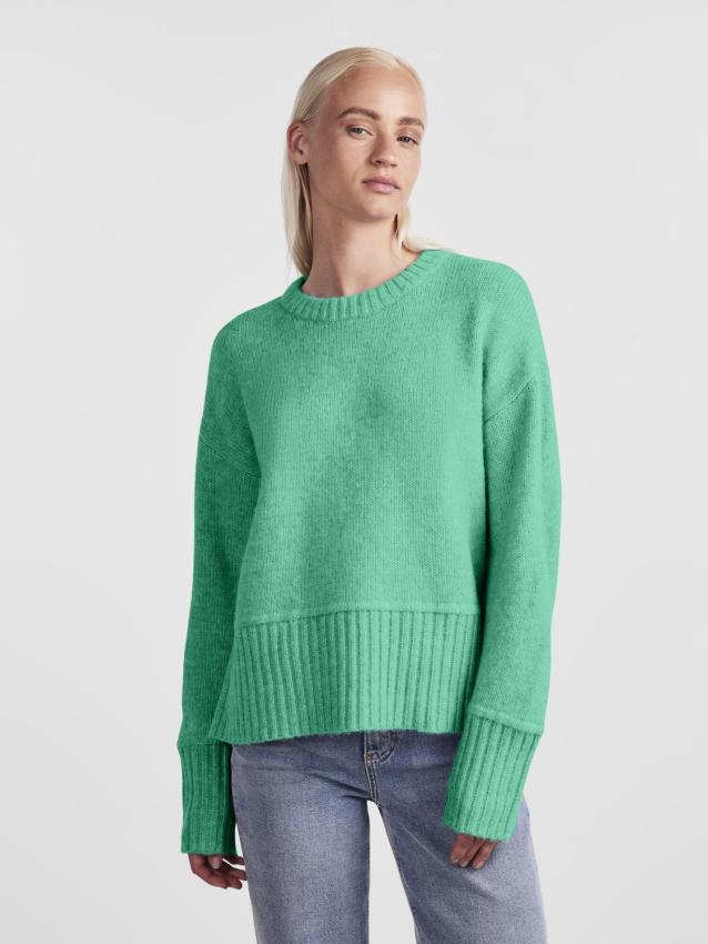 Pckalora ls o-neck knit kac pwp Mint