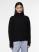 Pckate half zip ls knit kac camp Black