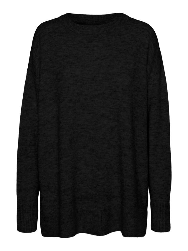 Vmfiluca ls o-neck long pullover ga noos Black