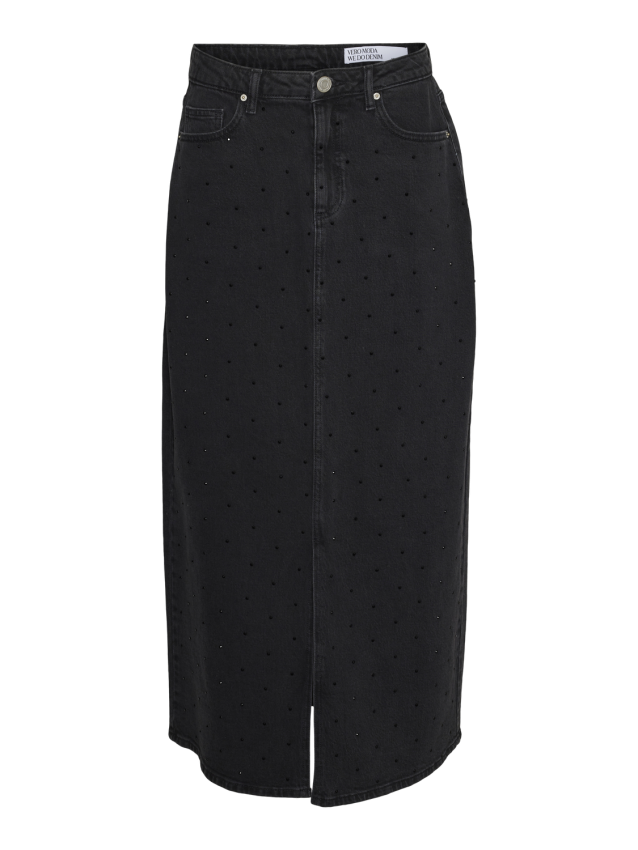 Vmtessa hr maxi dnm skirt rhines mix ga Black denim