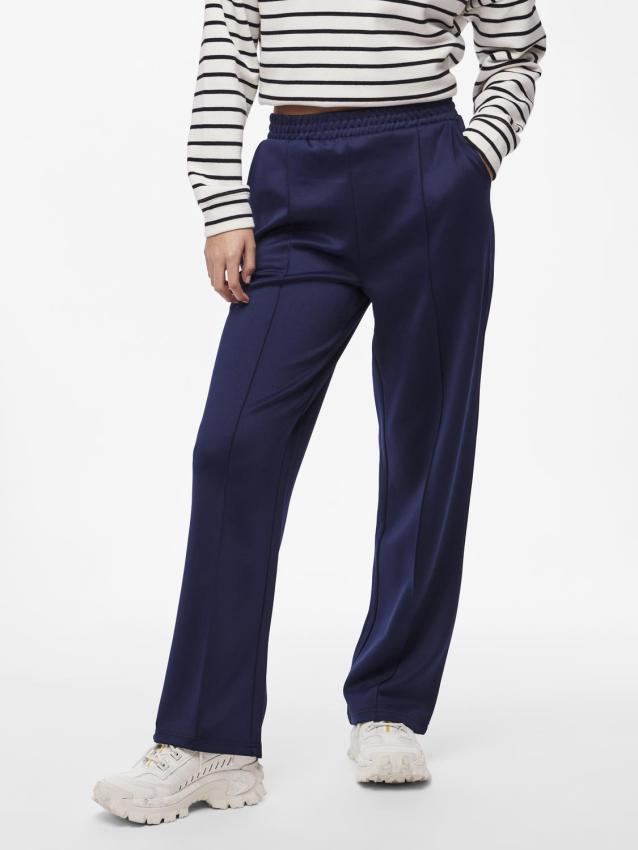 Pcpatty hw wide pants pwp mm Maritime blue