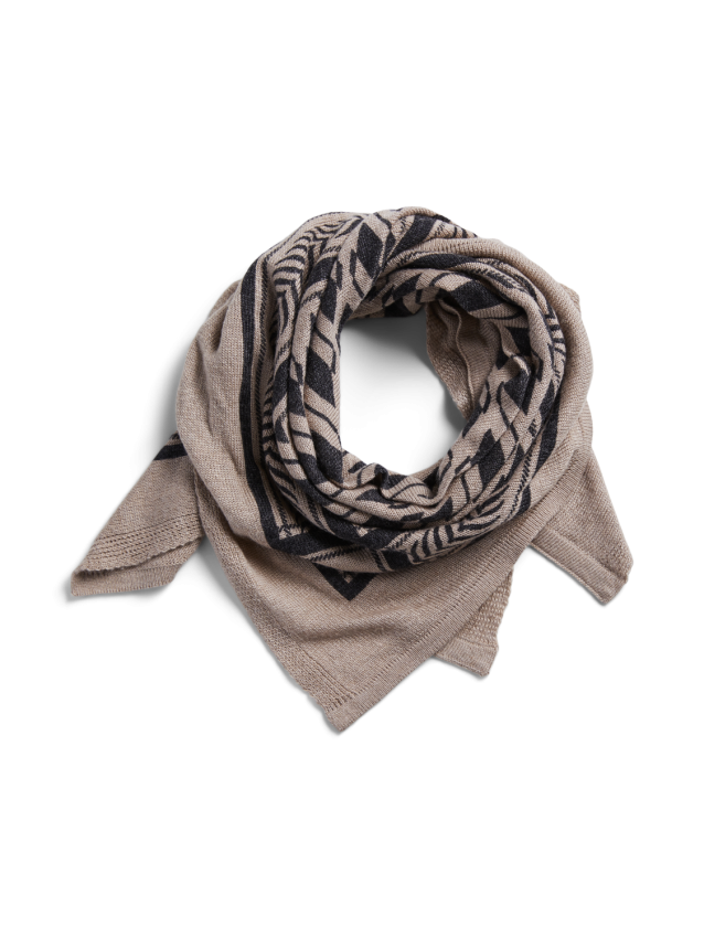 Pcnovis small sqaure scarf bc Silver mink