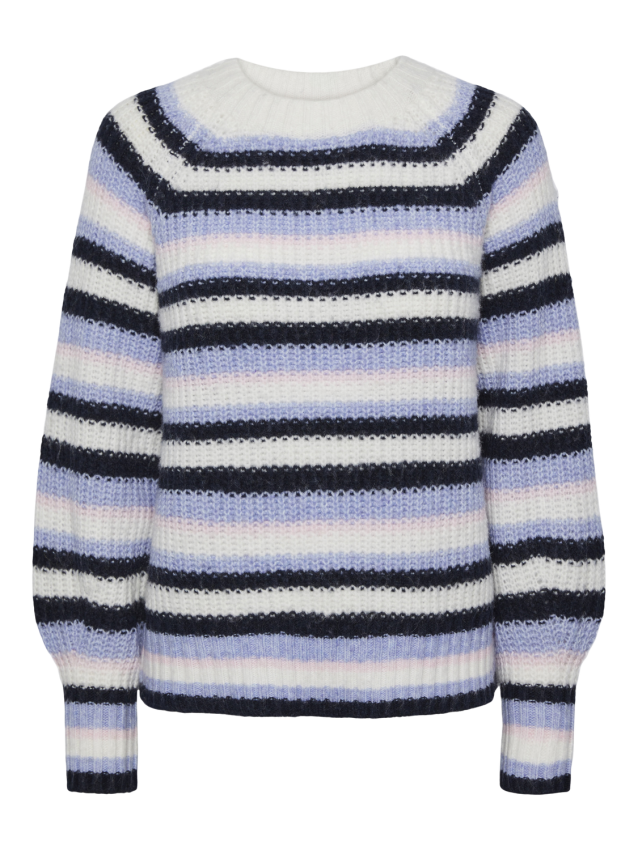 Pckatrini ls o-neck stripe knit kac camp Easter egg