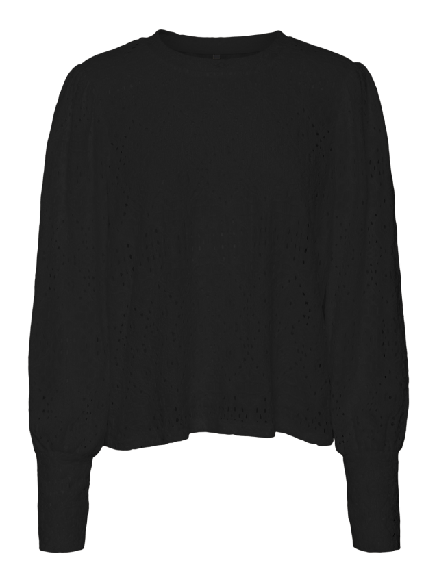 Vmolina lace ls top jrs Black