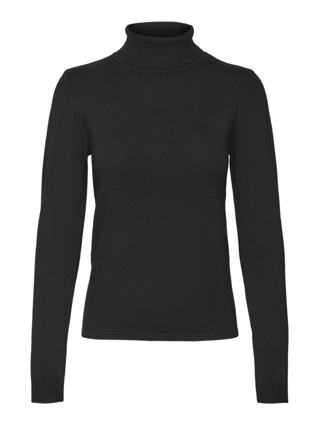 Vmglory ls rollneck blouse ga lcs Black