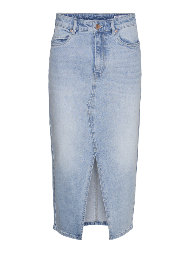 Vmveri hr calf denim skirt ga noos Light blue denim