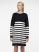 Pcpenelope ls o-neck knit dress camp mm Black