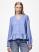 Pcsienna ls v-neck peplum top camp mm Hydrangea