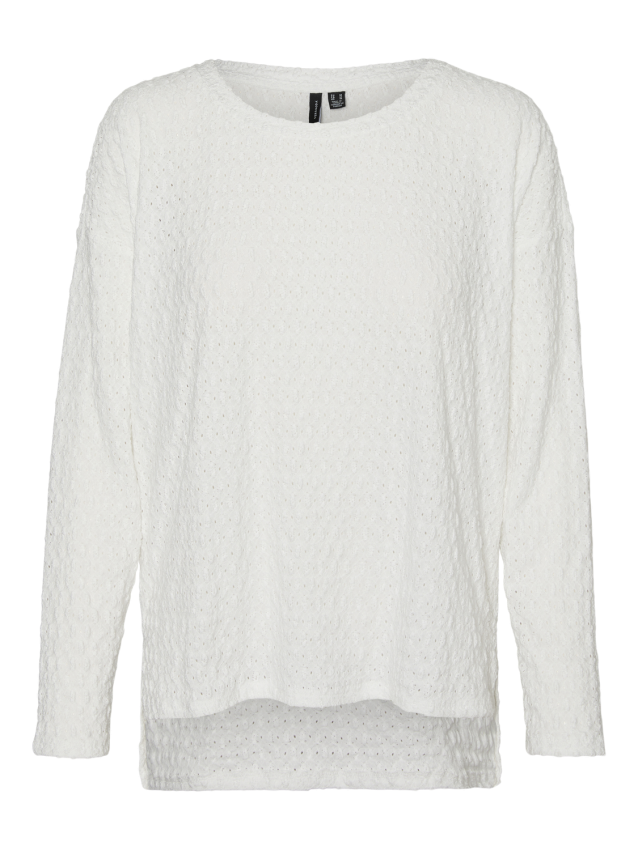 Vmella ls o-neck top jrs Snehvid